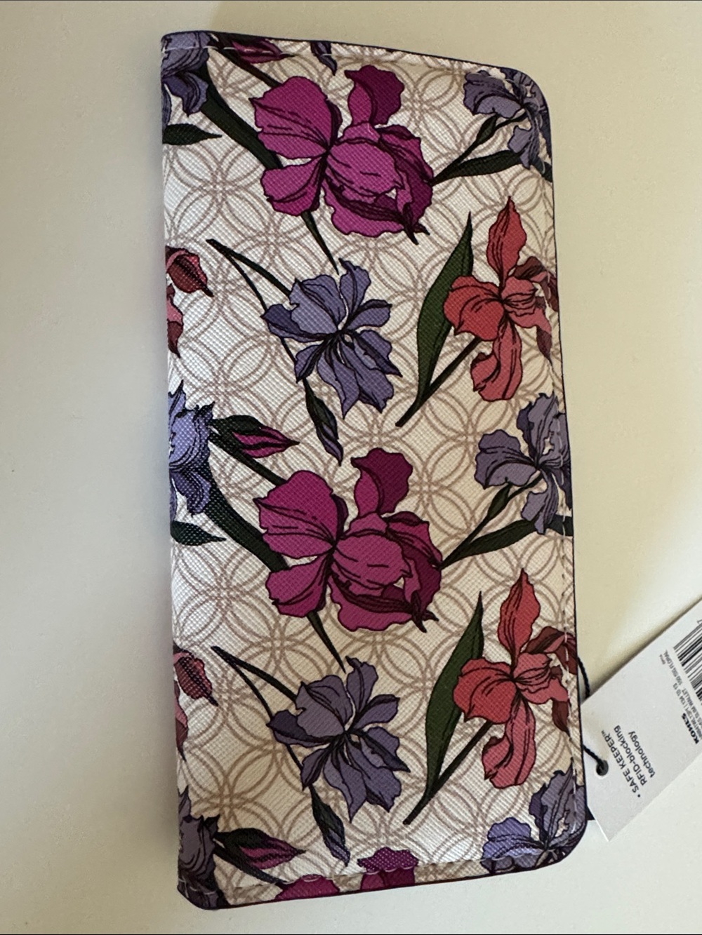 Floral Snap Wallet - Pink & Purple